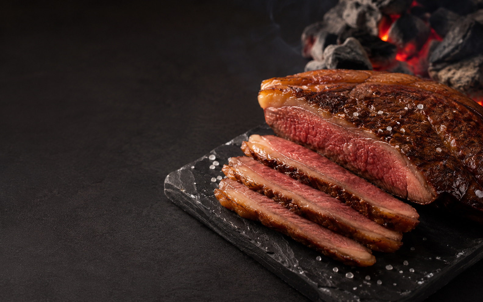 Imagem de churrasco usada na página inicial do projeto Brasa do Vale
